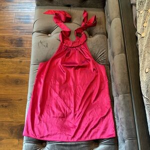 pink silk blouse! size: woman’s XS